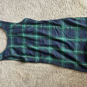 Brandy Melville Green Plaid Dress